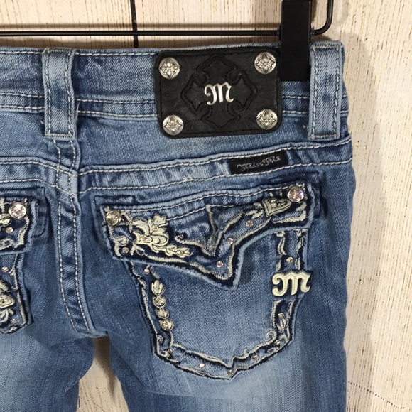 Miss Me Embellished Boot Cut Jeans Size 26 - Picture 4 of 7